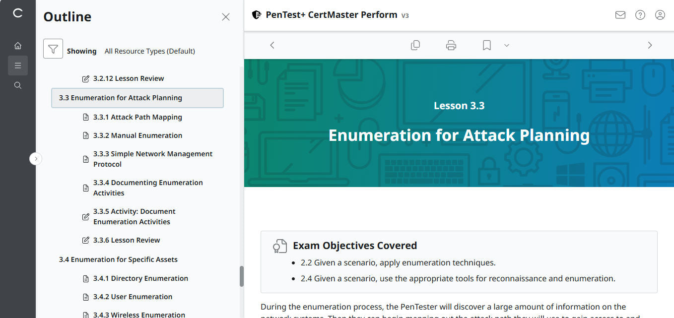 CompTIA PenTest+ CertMaster Perform PT0-003 (V3)