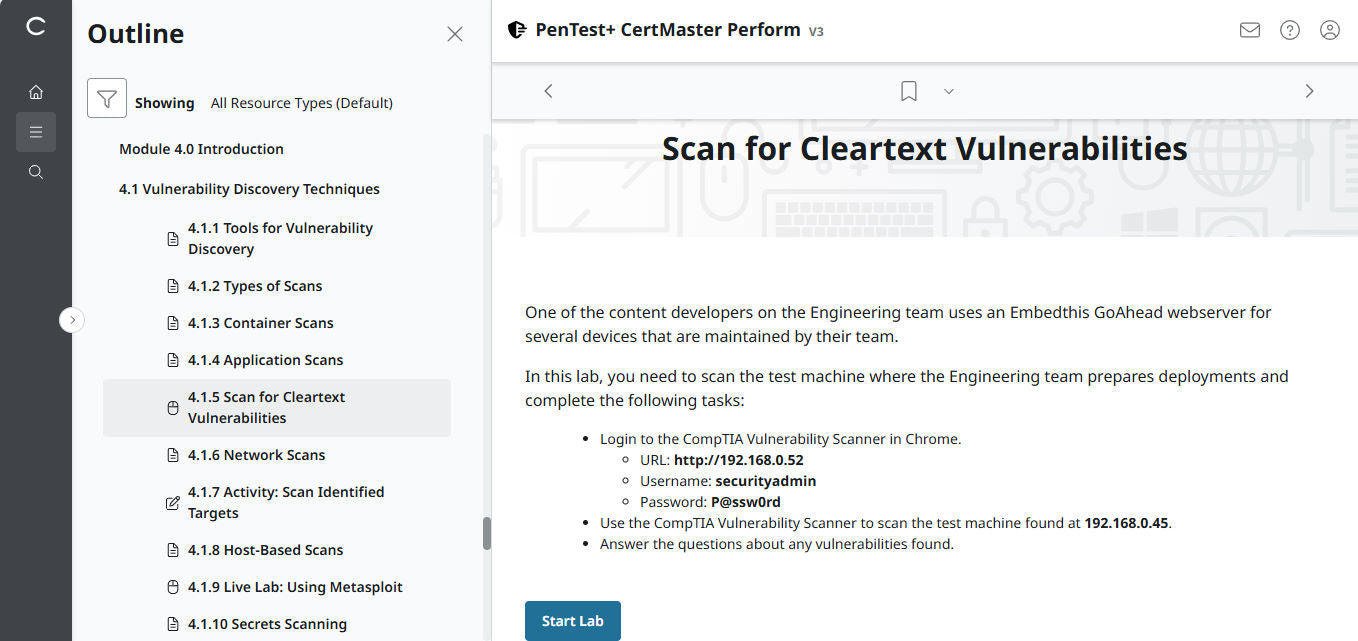CompTIA PenTest+ CertMaster Perform PT0-003 (V3)