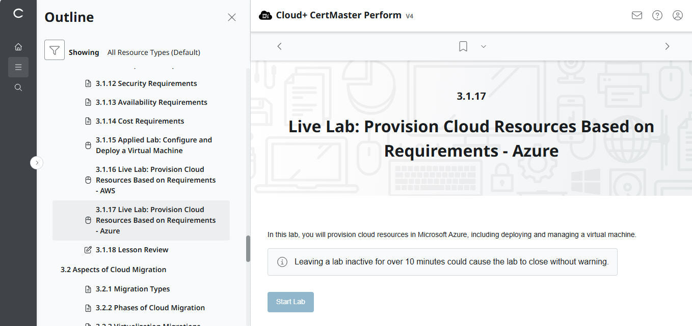 CertMaster Perform de CompTIA Cloud+ (CV0-004)