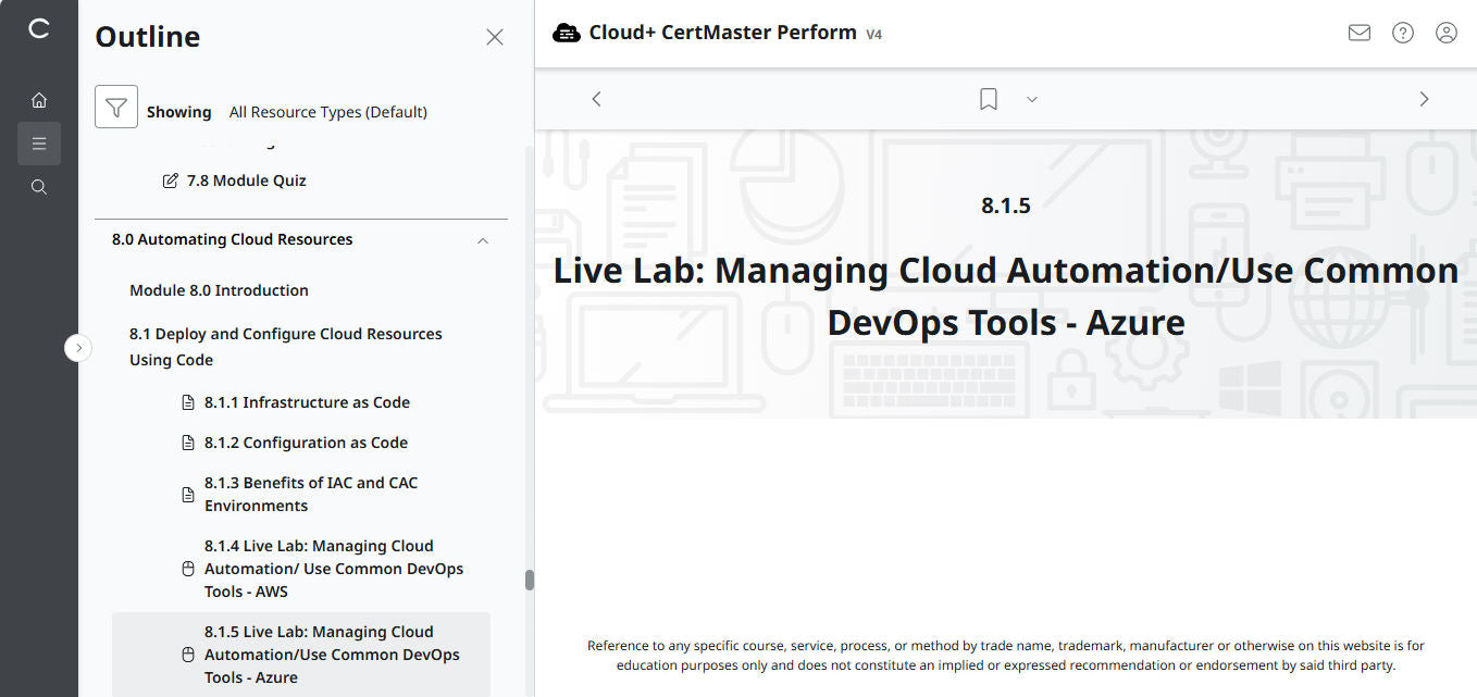 CertMaster Perform de CompTIA Cloud+ (CV0-004)