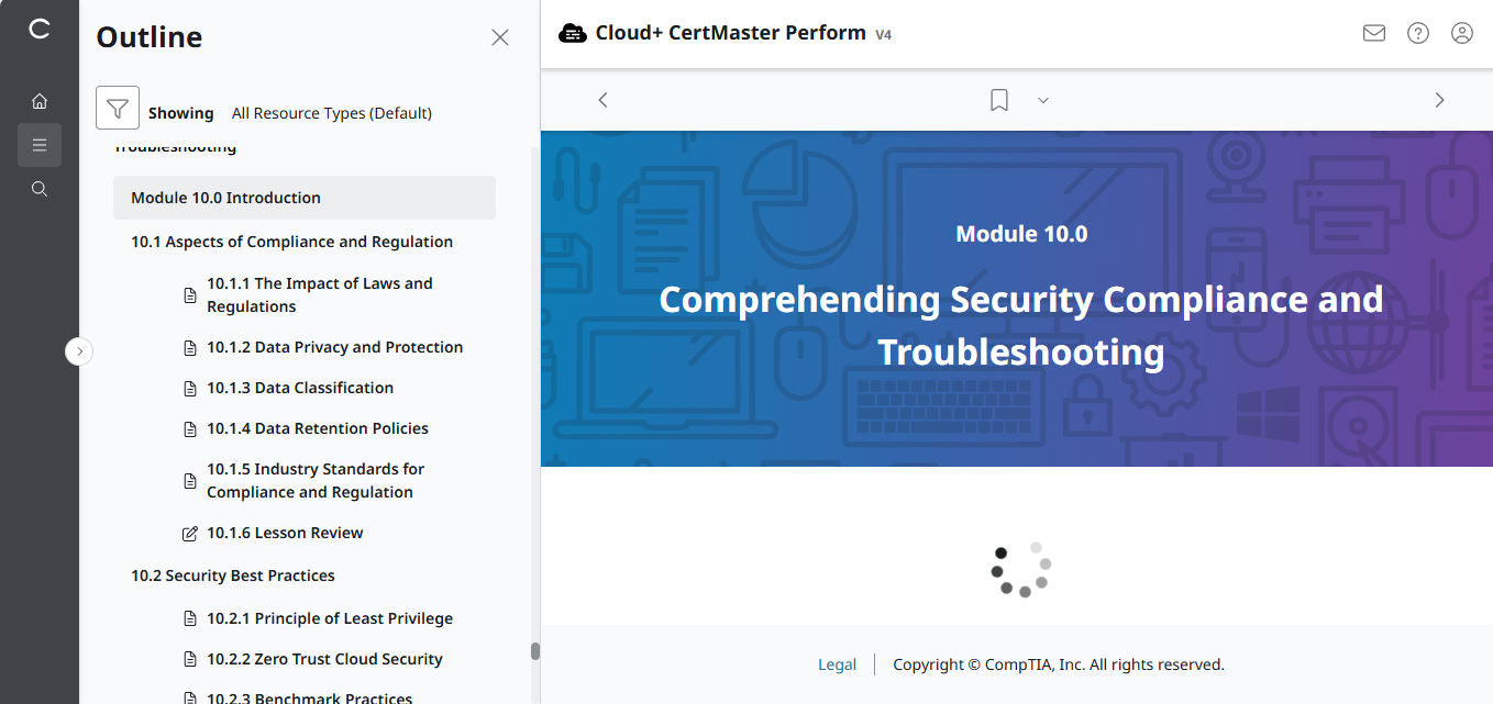 CertMaster Perform de CompTIA Cloud+ (CV0-004)