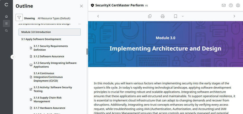 CompTIA CertMaster Perform – SecurityX CASP+ CAS-005 Individual License