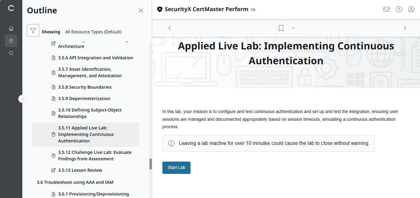 CompTIA CertMaster Perform – SecurityX CASP+ CAS-005 Individual License