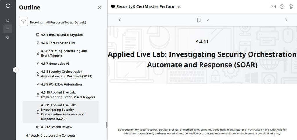 CompTIA CertMaster Perform – SecurityX CASP+ CAS-005 Individual License