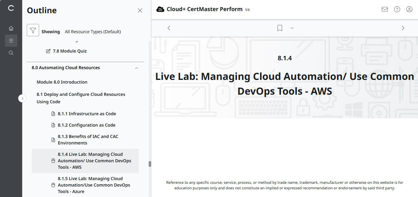 CertMaster Perform de CompTIA Cloud+ (CV0-004)