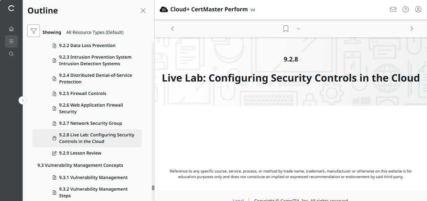 CertMaster Perform de CompTIA Cloud+ (CV0-004)
