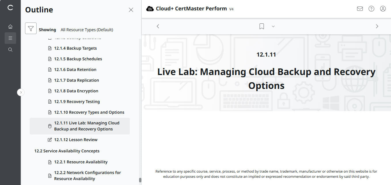 CertMaster Perform de CompTIA Cloud+ (CV0-004)